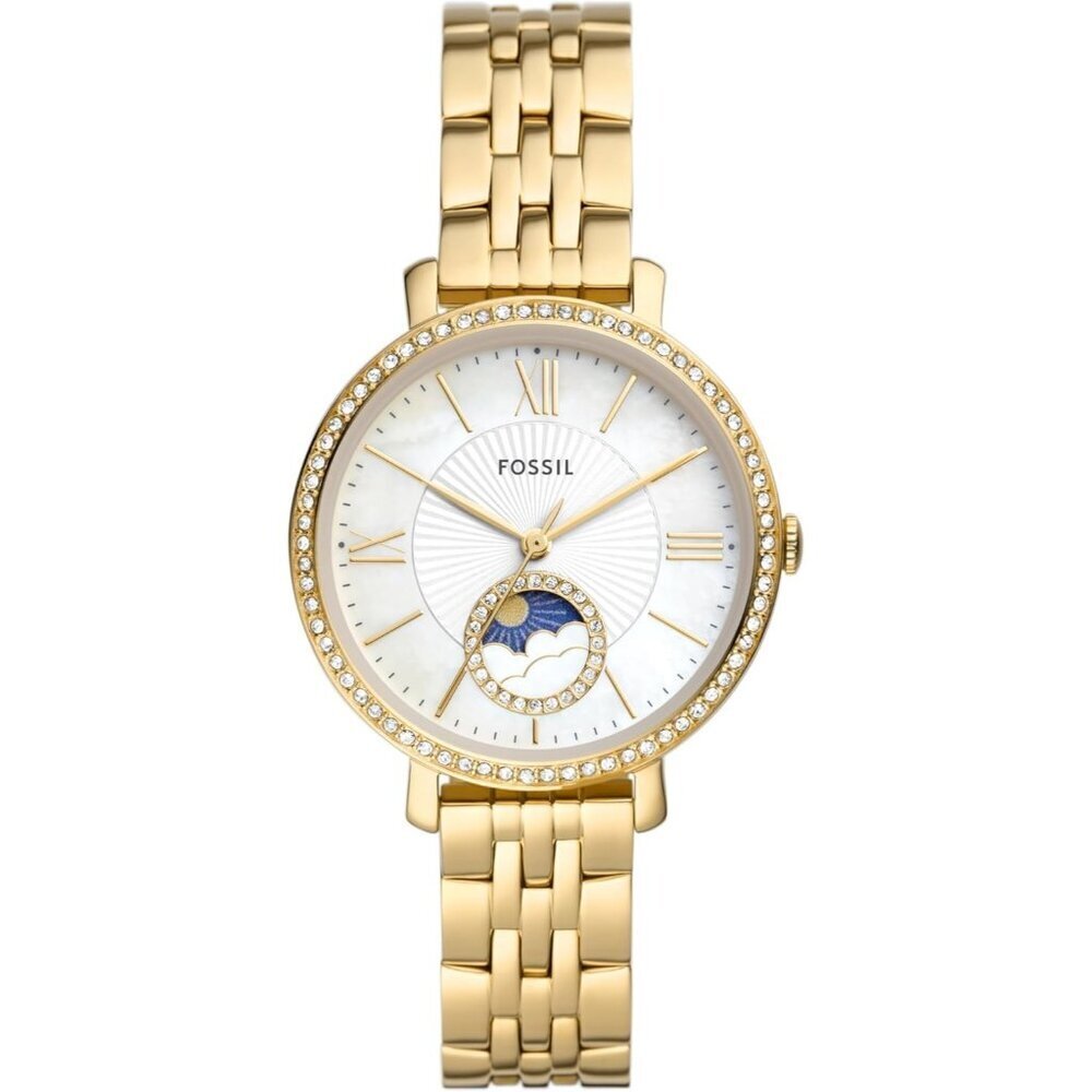 Women's Gold Jacqueline Quartz Stainless Steel Three Hand Bracelet Watch